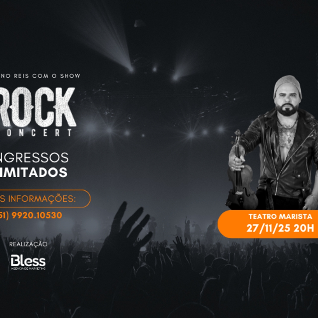 Luciano Reis com o show Rock Concert - Santa Maria