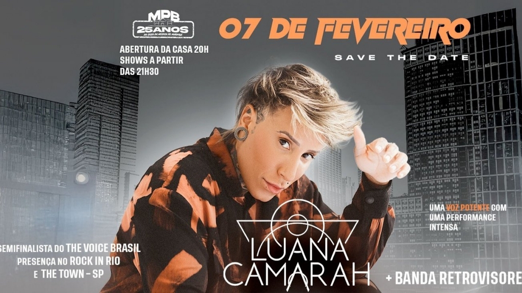 LUANA CAMARAH + Banda Retrovisores!